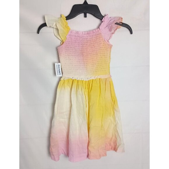 Old Navy Girls Dress 5T Smocked Fit & Flare Flutter Sleeve Printed NWT $34.99 - Picture 3 of 6